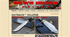 Desktop Screenshot of downunderknives.com